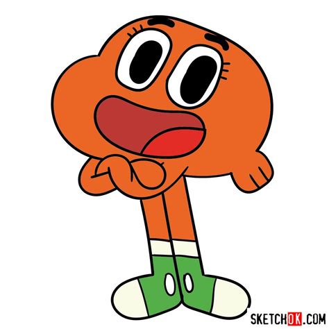 How to draw The Amazing World of Gumball。